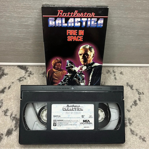 STAR TREK TOS Original Series TNG Battlestar Galactica VHS Incomplete Set Lot - Picture 12 of 16